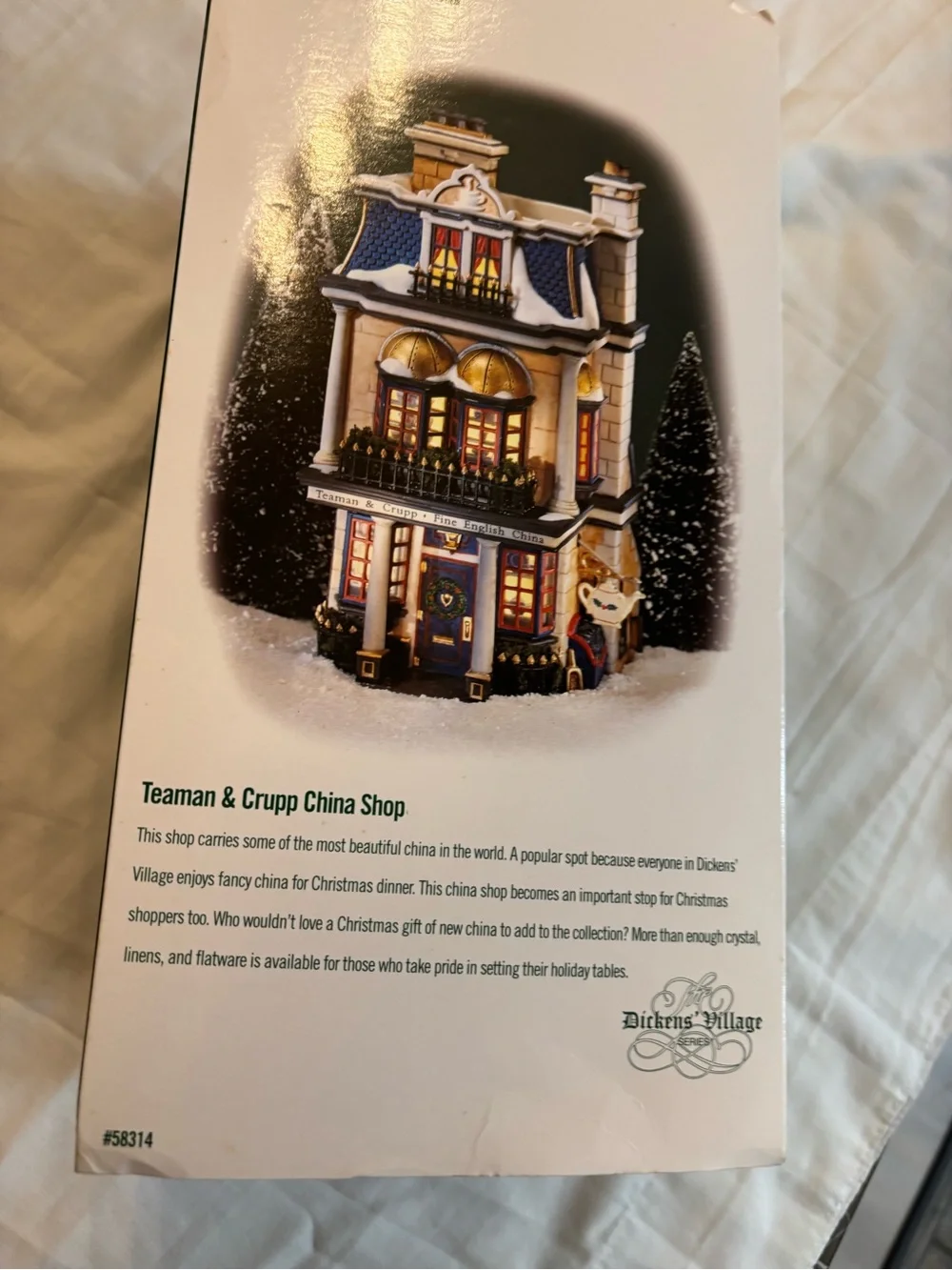Dept. 56 Dickens Village 1998 Teaman & Crupp China Shop #58314